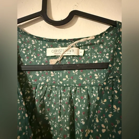 Simply Dawn Dark Green Floral Midi Dress - Picture 3 of 3